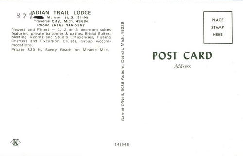 Indian Trail Lodge - Interesting Modification Of Address On Postcard (newer photo)